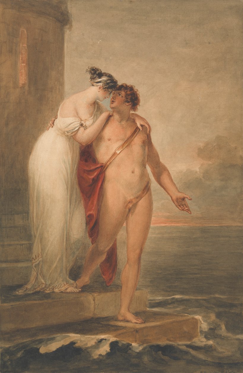 Bohater i Leander autorstwa William Hamilton