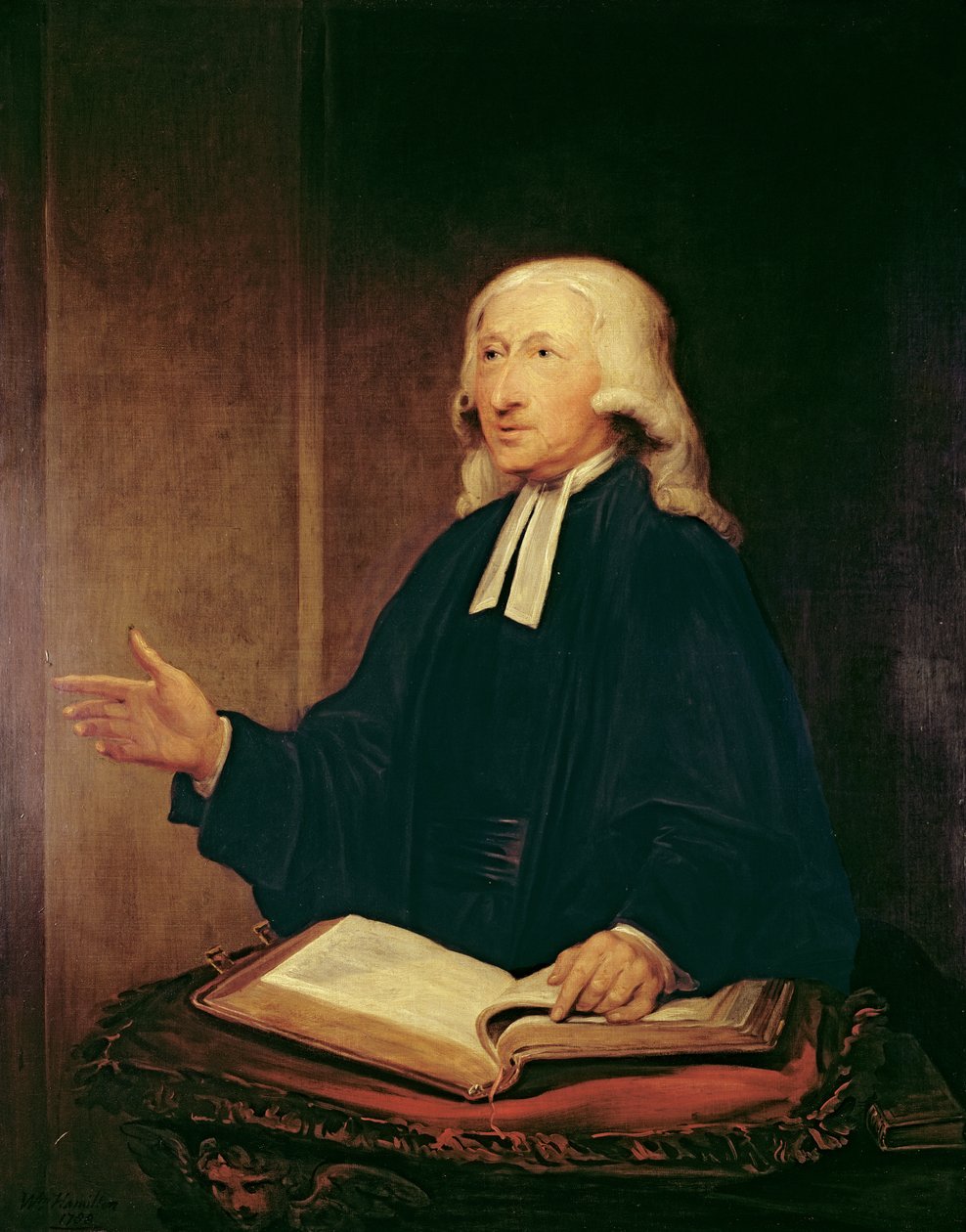 Portret Johna Wesleya (1703-1791) 1788 autorstwa William Hamilton