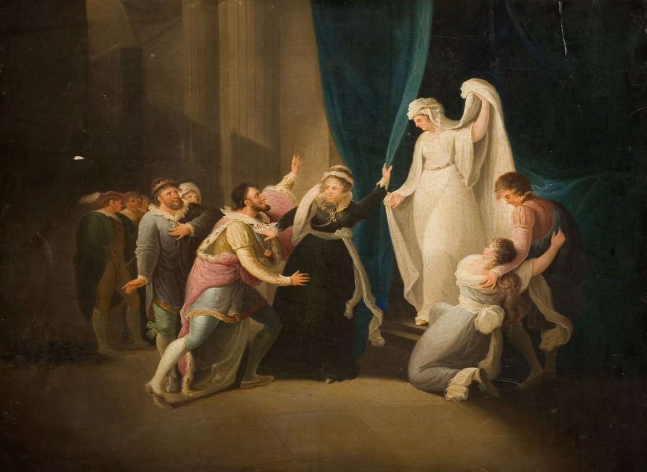Scena z zimowej opowieści Szekspira, 1770-1800. autorstwa William Hamilton
