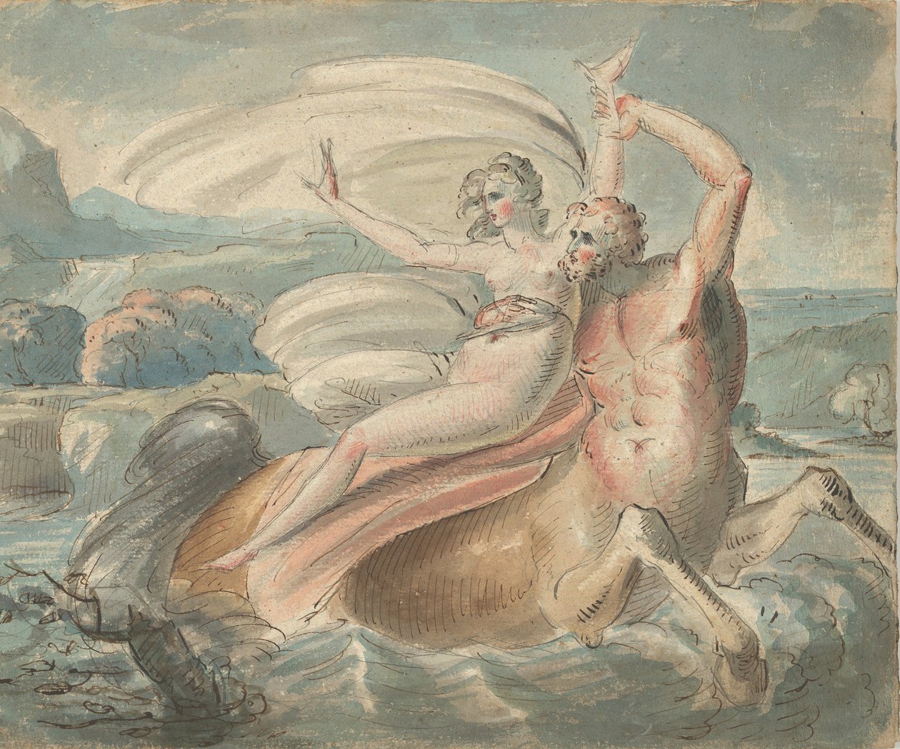 Porwanie Deianira, 1770-80. autorstwa William Hamilton