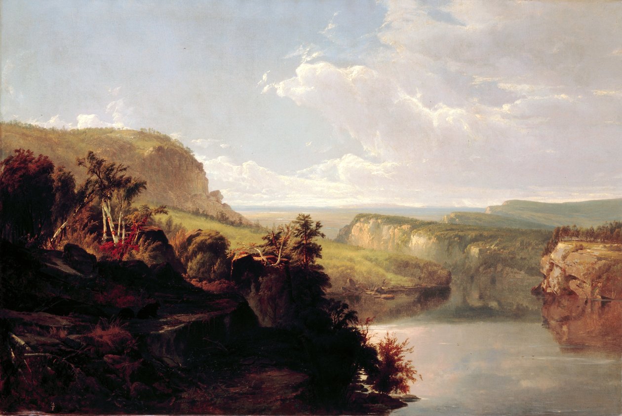 Jezioro wśród wzgórz (Lake Mohonk) autorstwa William Hart