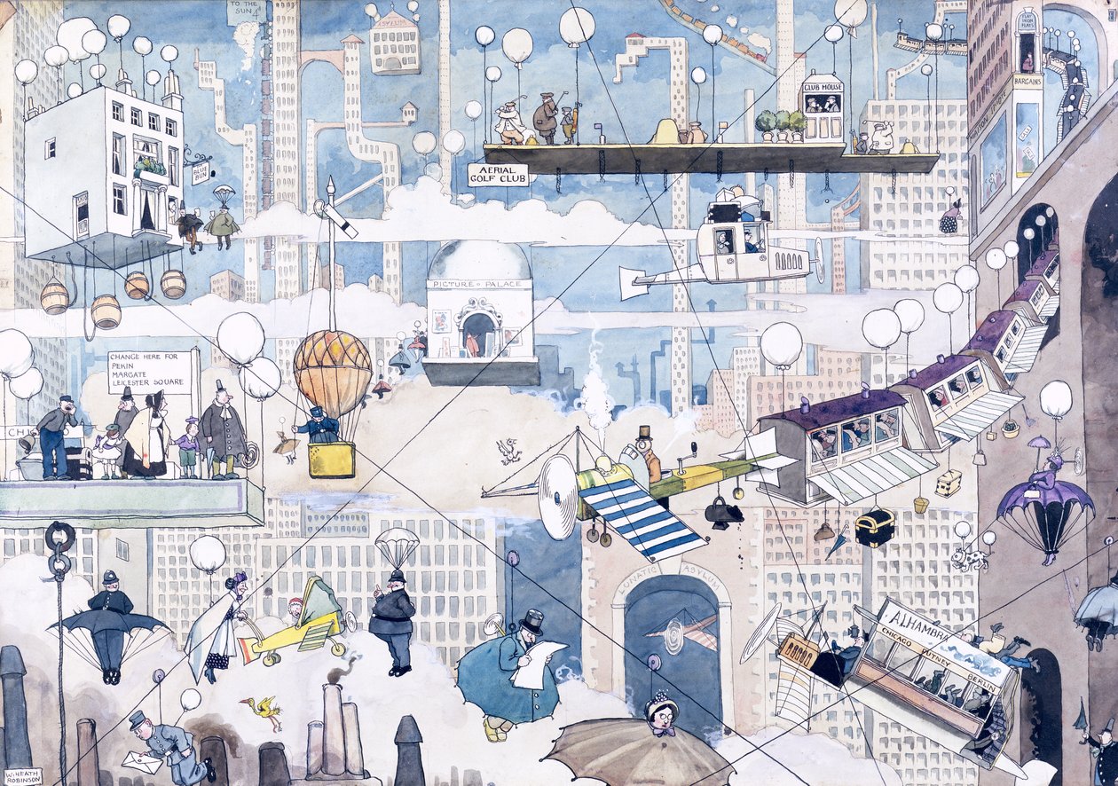 Życie powietrzne autorstwa William Heath Robinson