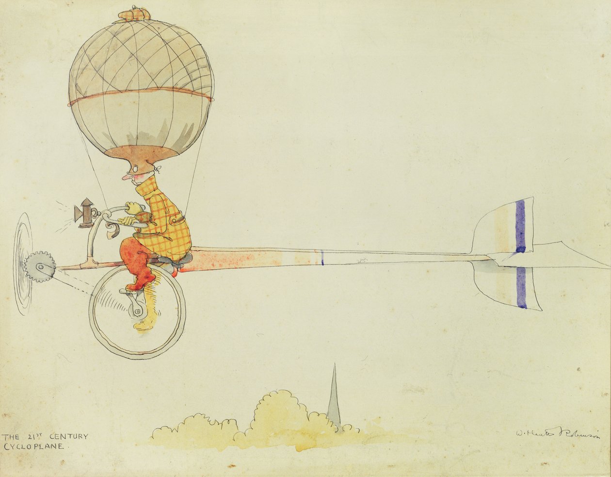 Cykloplan XXI wieku autorstwa William Heath Robinson