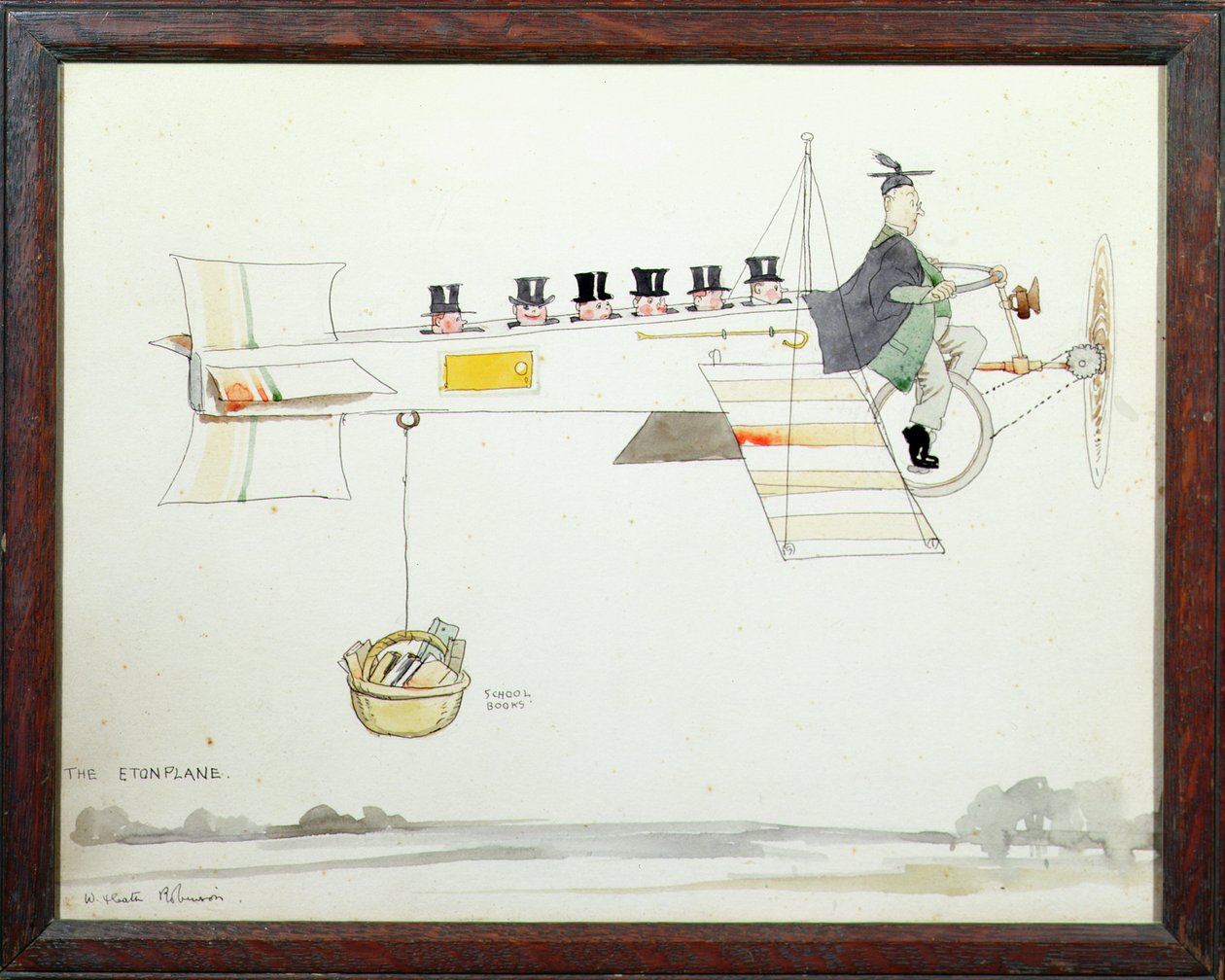 Samolot Eton autorstwa William Heath Robinson