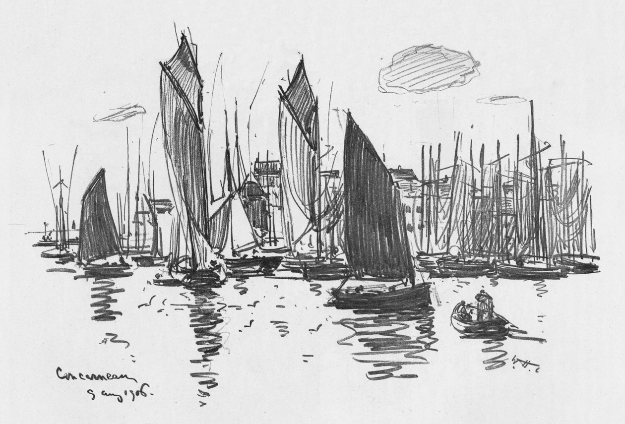 Concarneau, ok. 1906 r. autorstwa William Henry Charlton