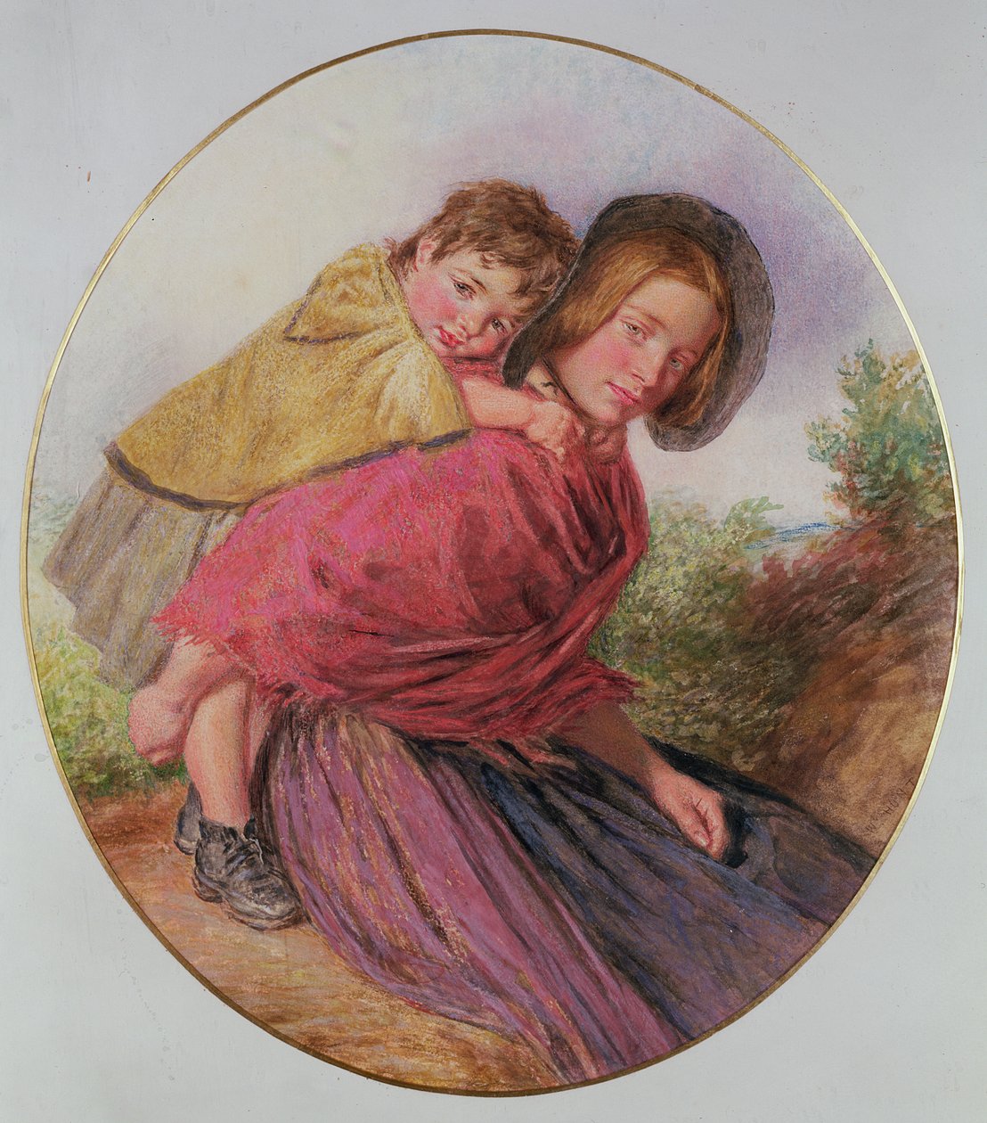 Matka i dziecko autorstwa William Henry Hunt