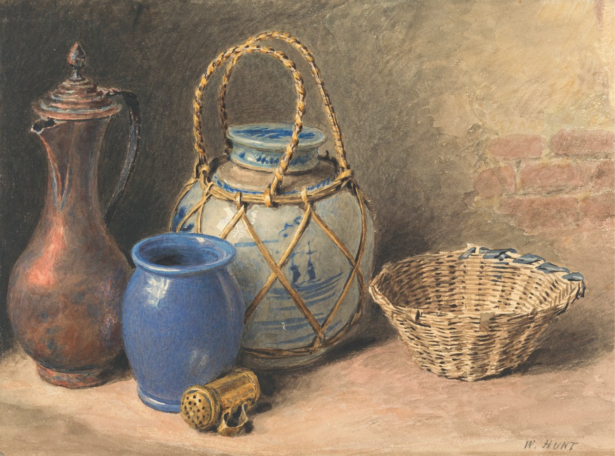 Martwa natura ze słoikiem imbiru autorstwa William Henry Hunt