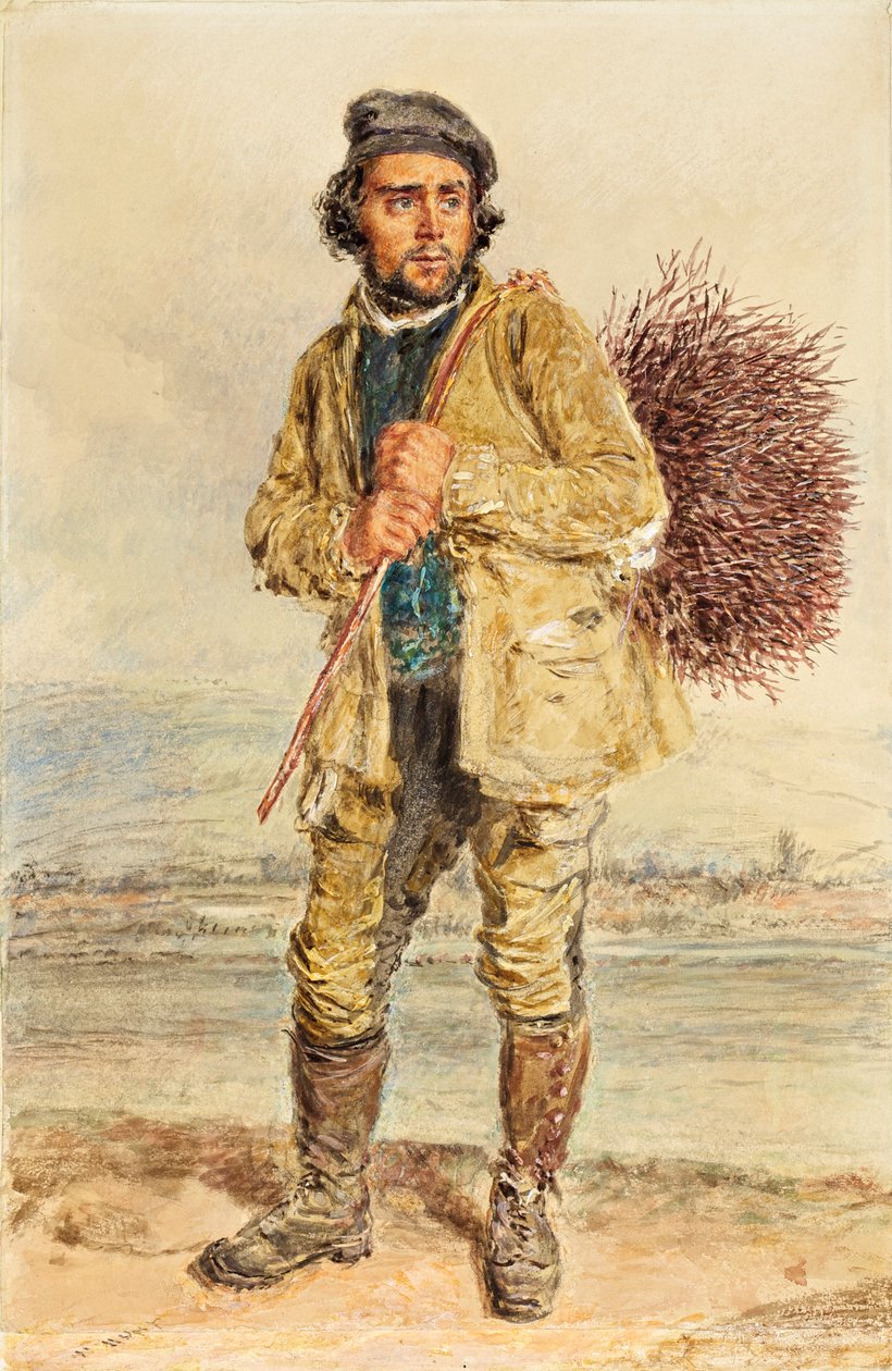 Zbieracz mioteł, ok. 1830 r. autorstwa William Henry Hunt