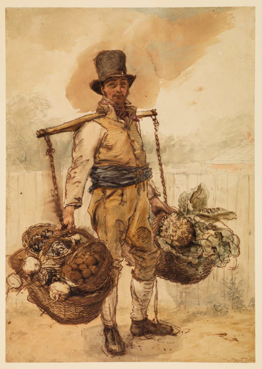 Ogrodnik, ok.1825 autorstwa William Henry Hunt