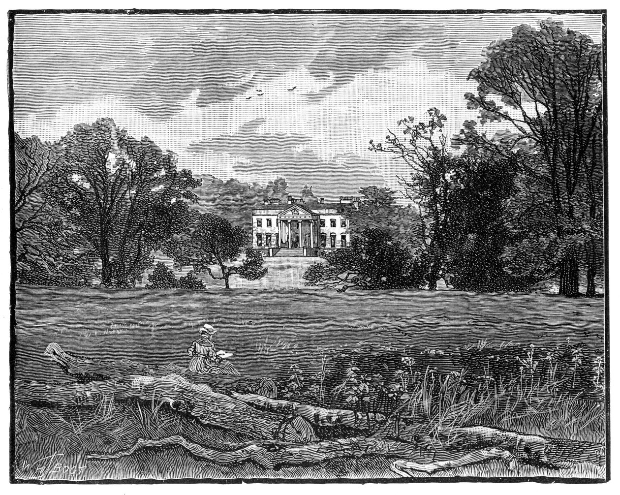 Dom Claremont, Esher, Surrey, 1900. autorstwa William Henry James Boot