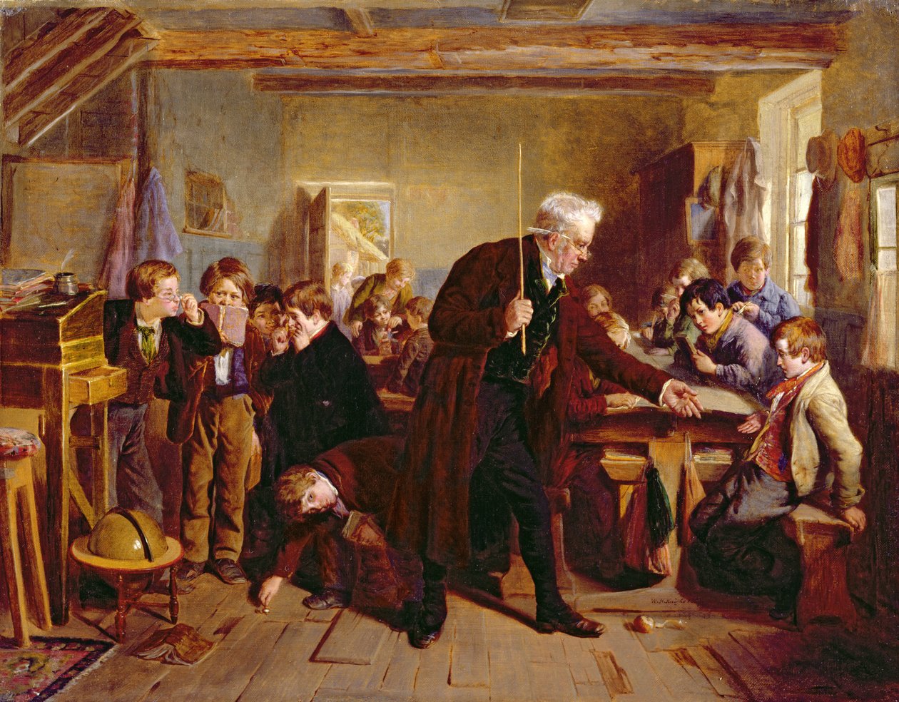 Szkoła wiejska, 1857 r. autorstwa William Henry Knight