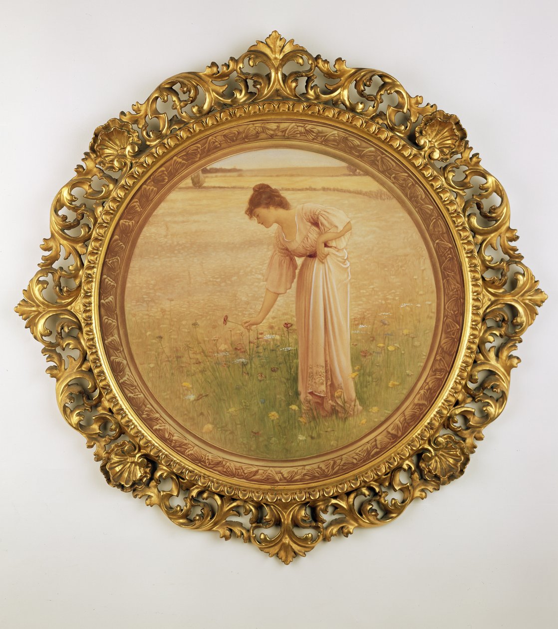 Kwiaty polne (mezzotinta) autorstwa William Henry Margetson