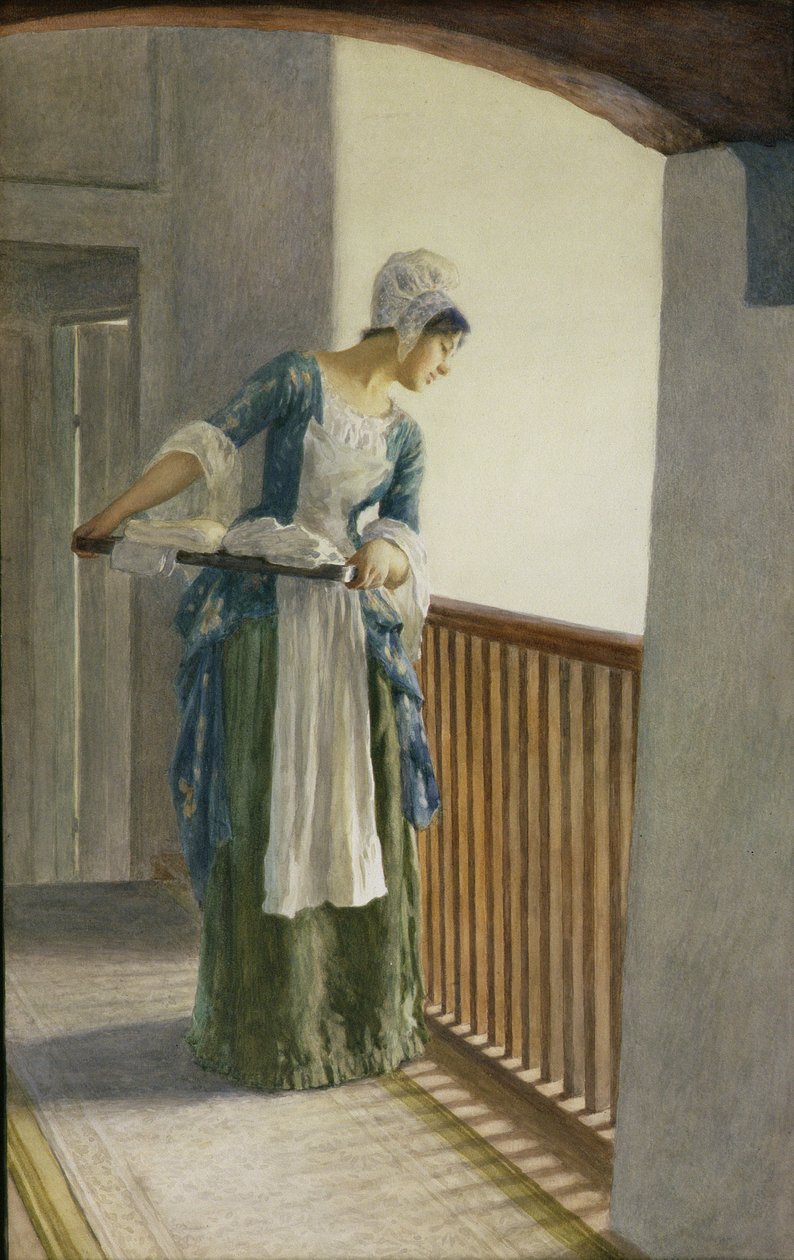 Praczka, ok. 1920 r. autorstwa William Henry Margetson