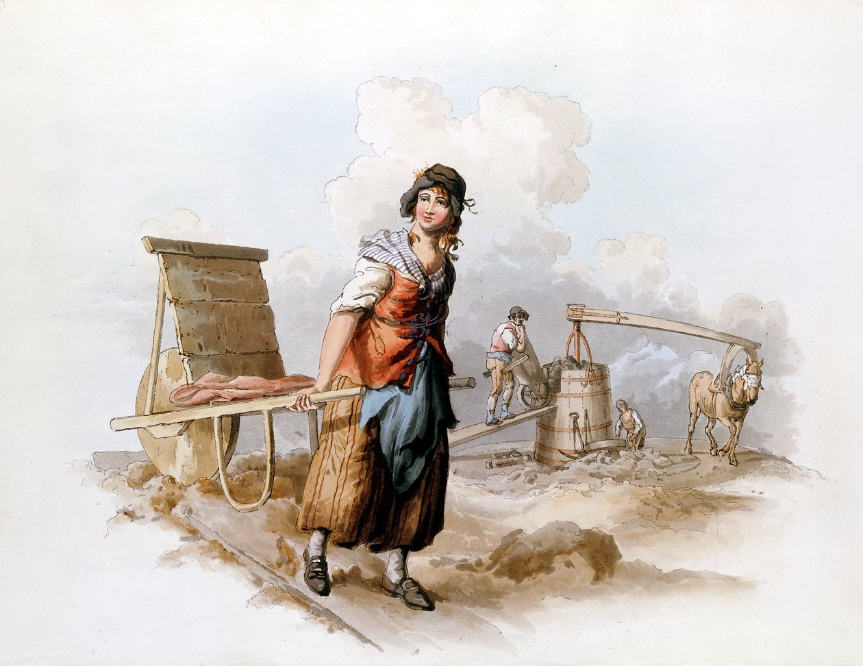 Brickfield, 1808 autorstwa William Henry Pyne