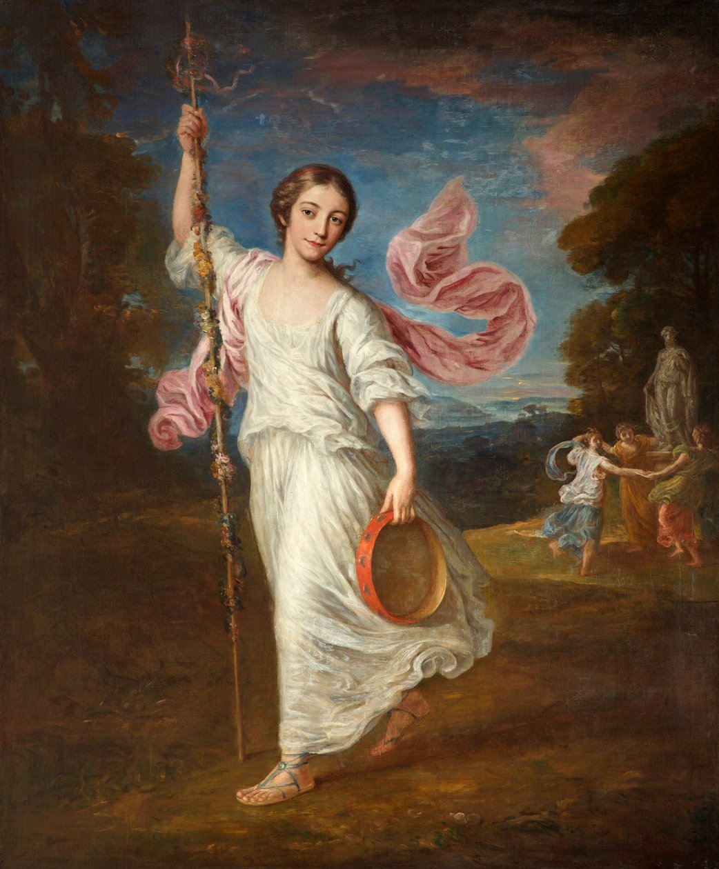 Lady Emily Kerr jako bachantka, ok. 1770 r. autorstwa William Hoare