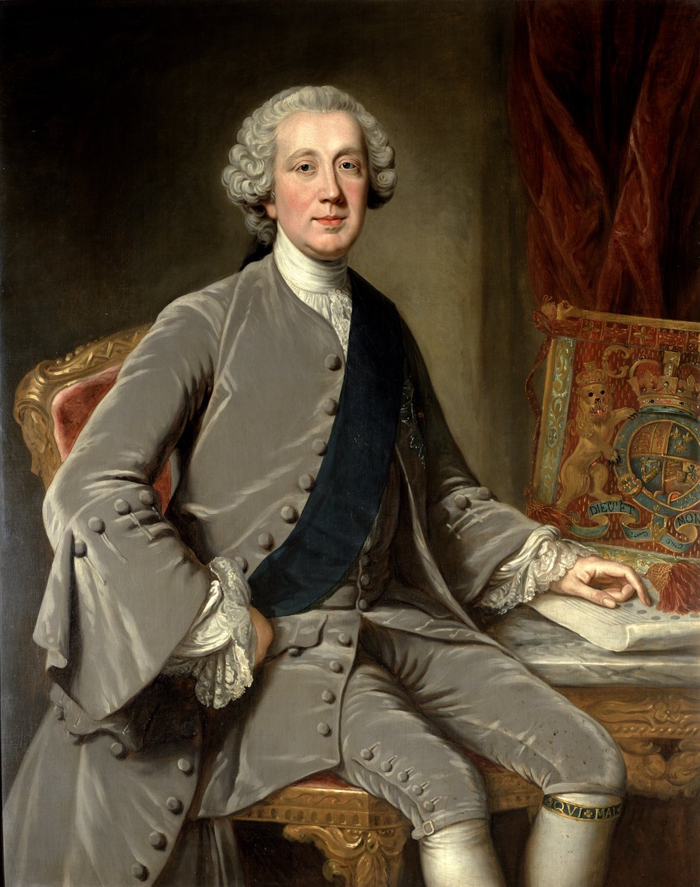 ریچارډ ګرینویل، د ارل مندر، c.1760poli autorstwa William Hoare