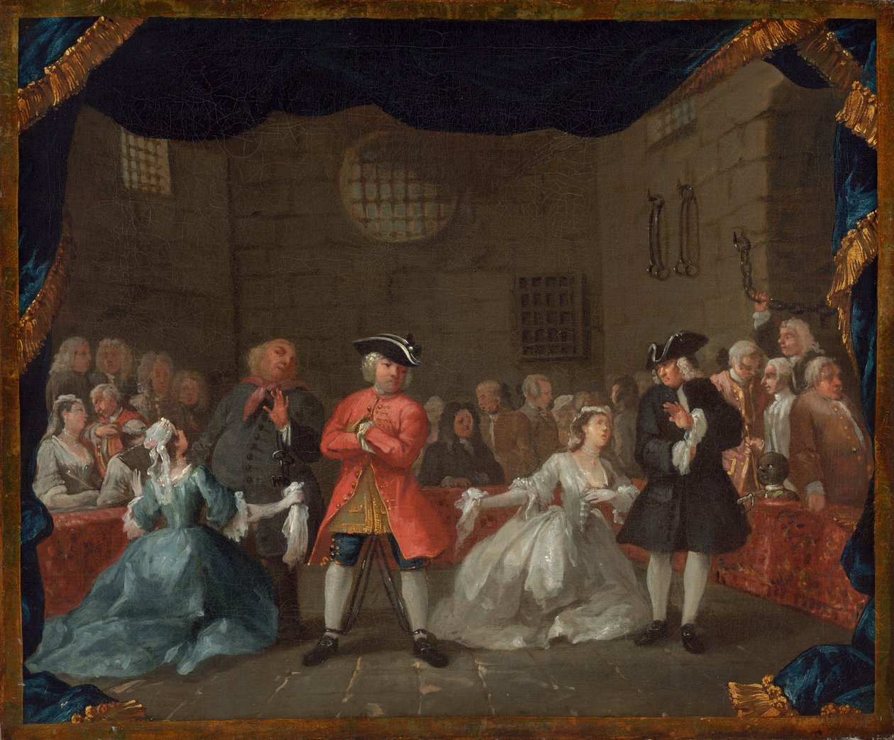 Scena z Opery Żebraczej, 17281729. autorstwa William Hogarth