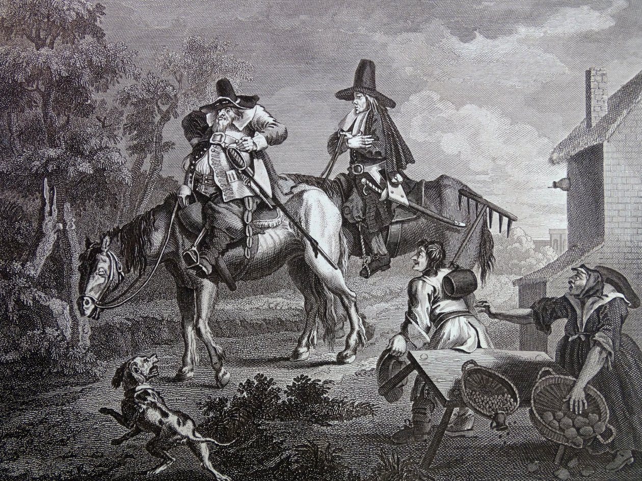 Fronton do „Hudibras” Samuela Butlera autorstwa William Hogarth