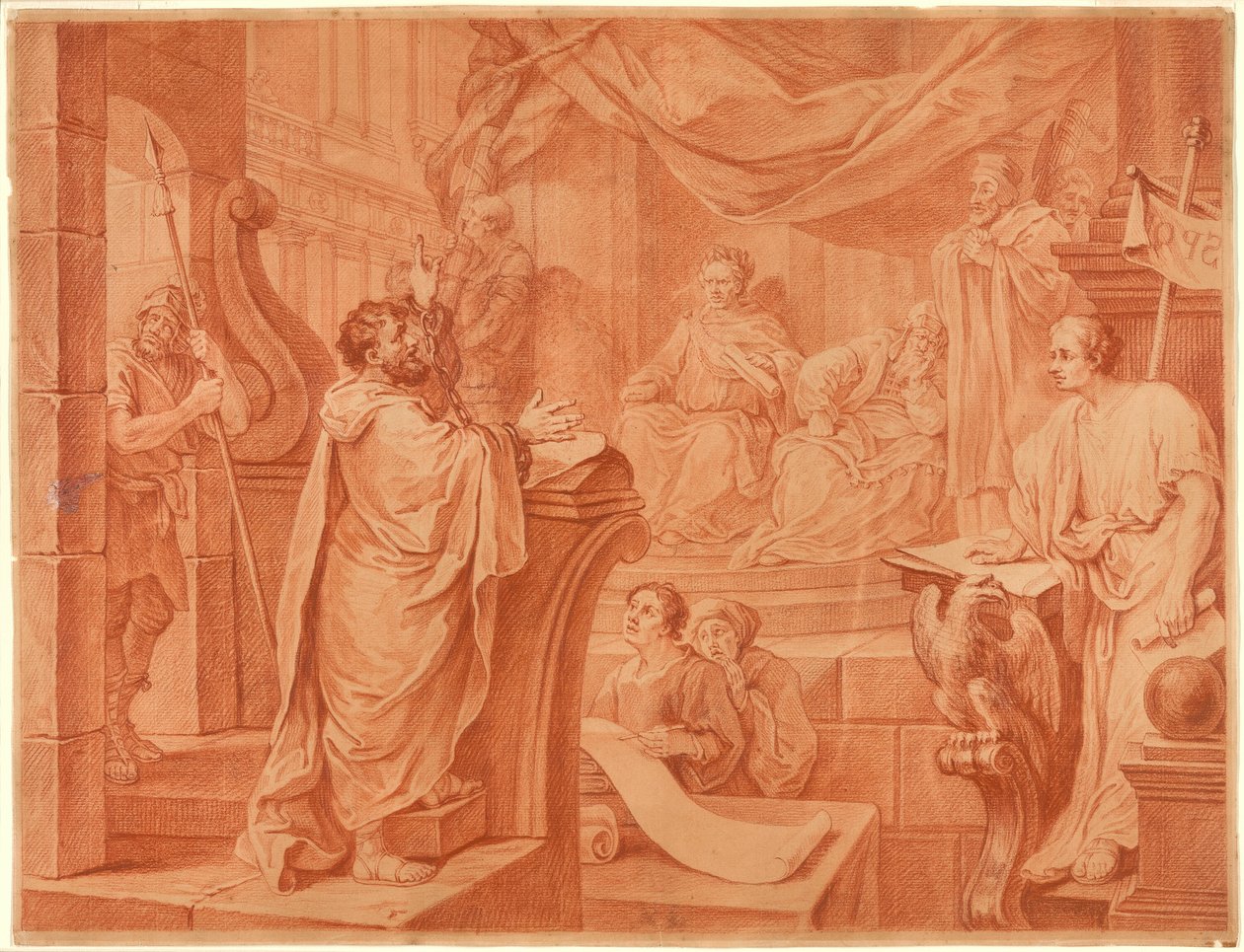 Paweł przed Feliksem autorstwa William Hogarth