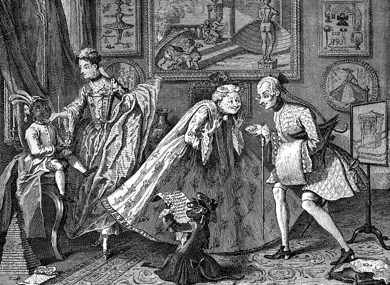 Smak w High Life, 1746. autorstwa William Hogarth