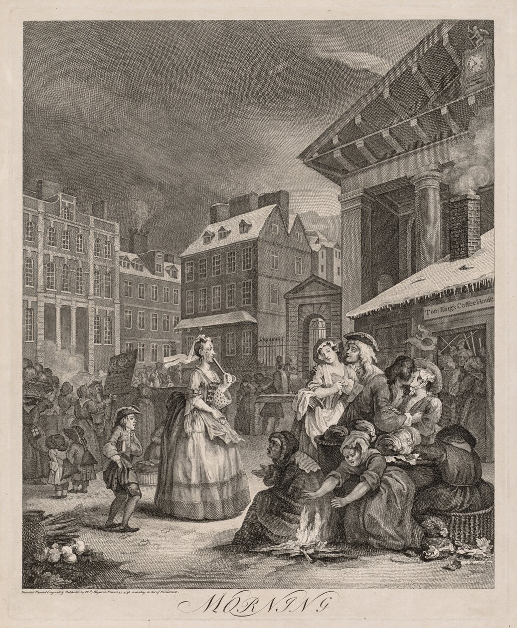 Cztery pory dnia: rano autorstwa William Hogarth