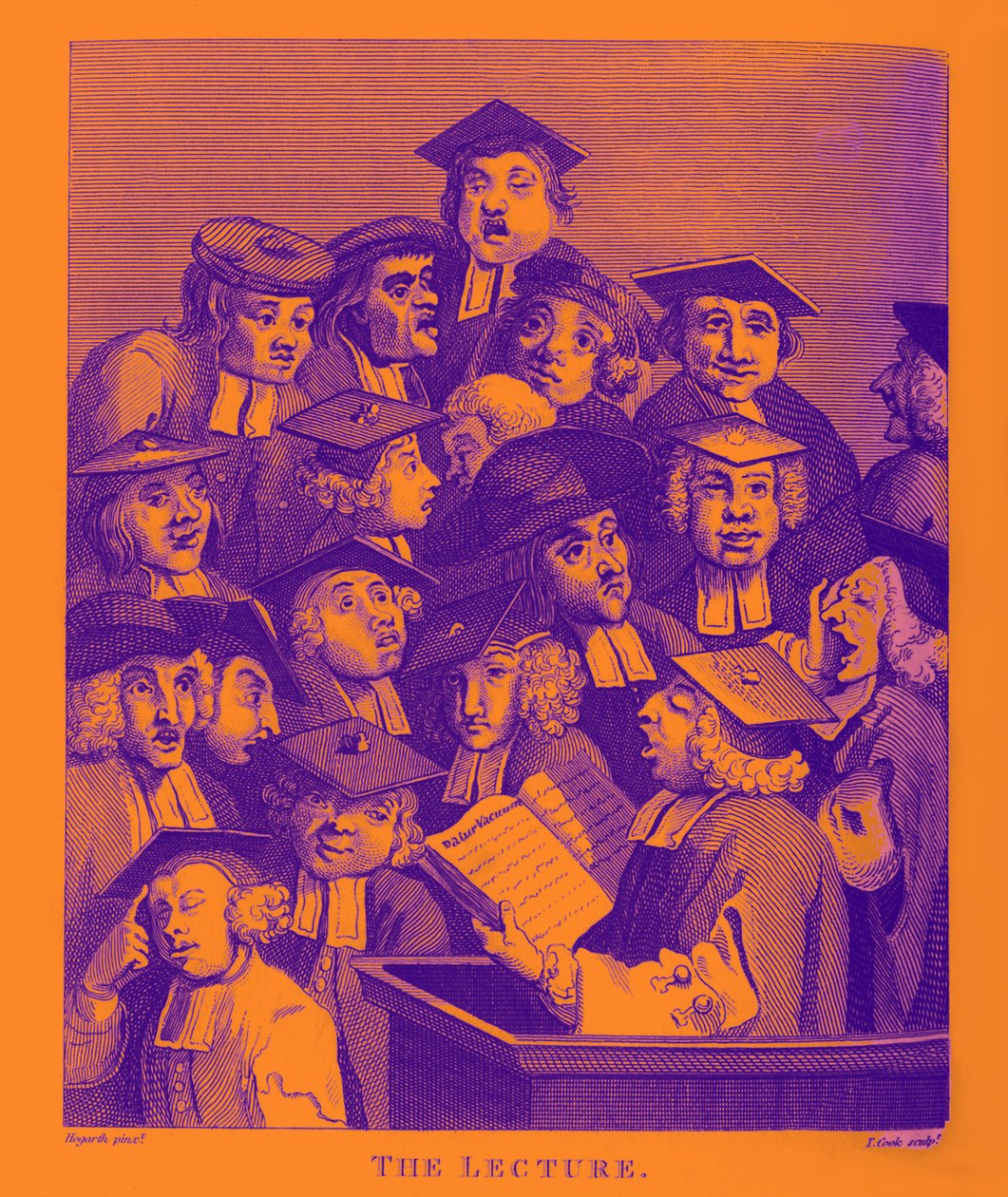 Wykład Williama Hogartha autorstwa William Hogarth