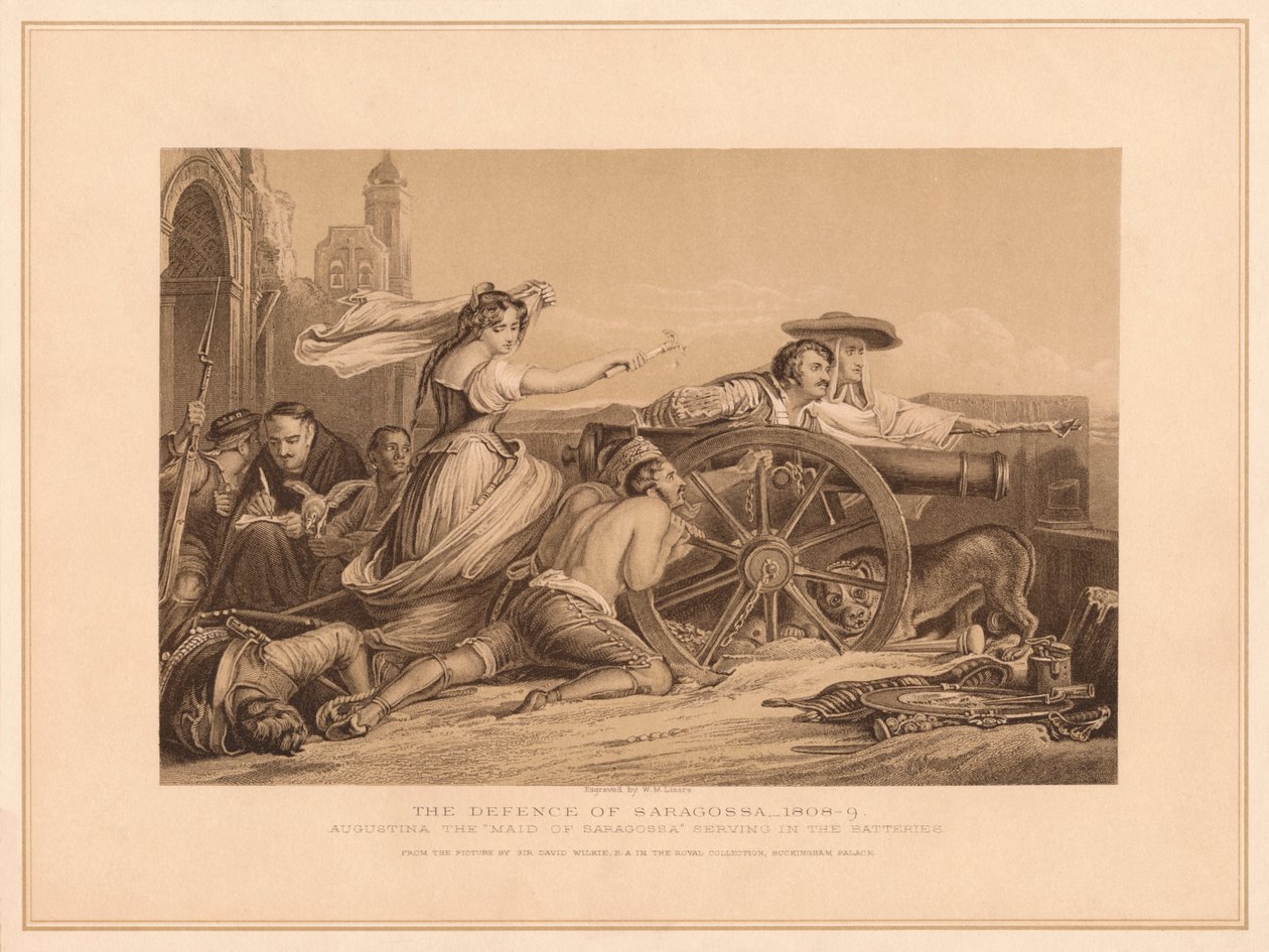 Obrona Saragosy, 1808-9, 1878 autorstwa William Home Lizars