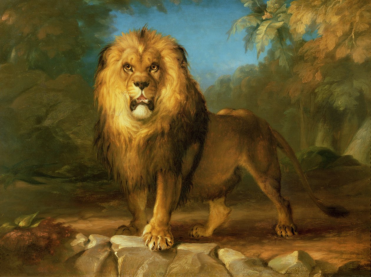 Lew, 1840 autorstwa William Huggins