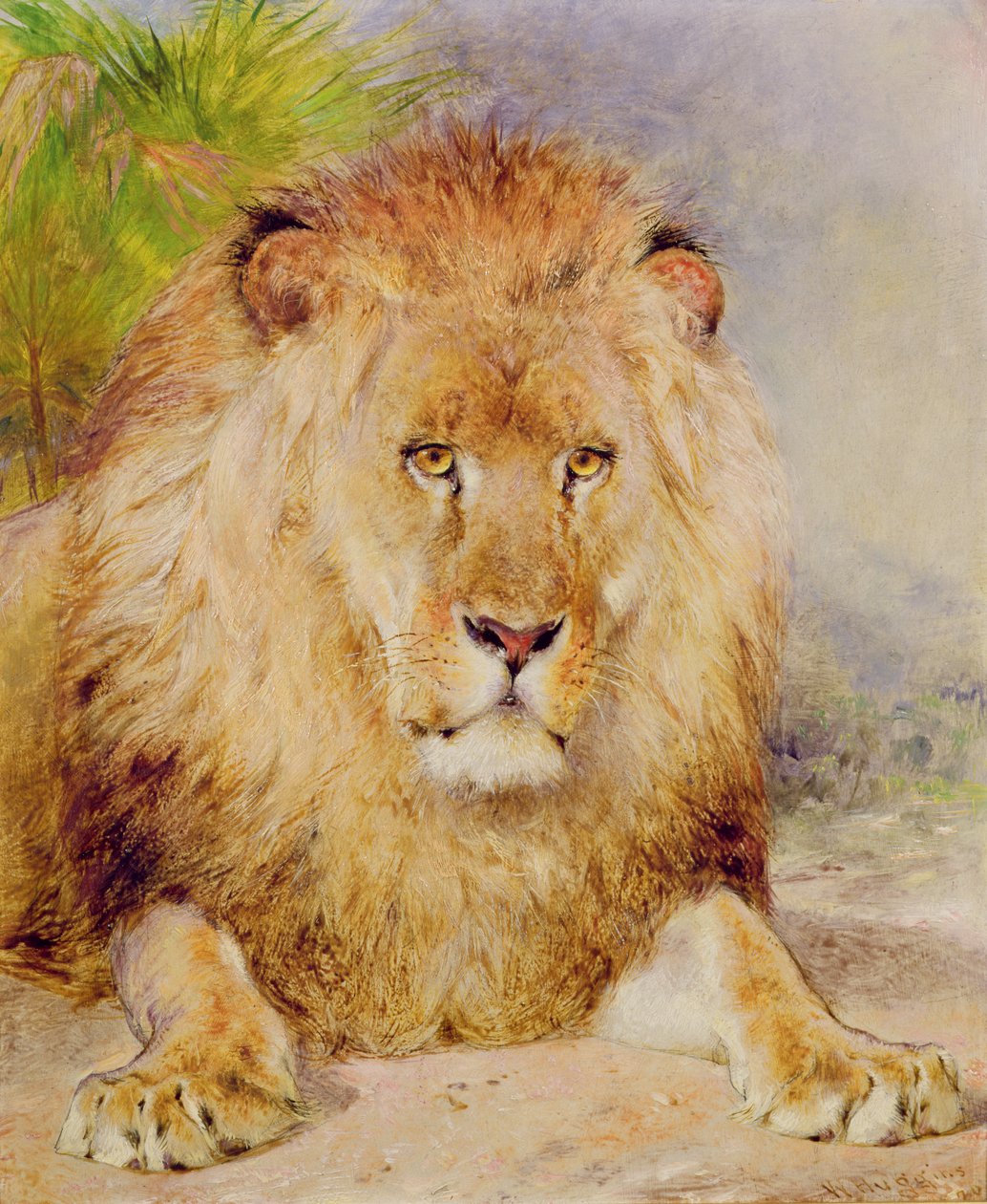 Lew autorstwa William Huggins