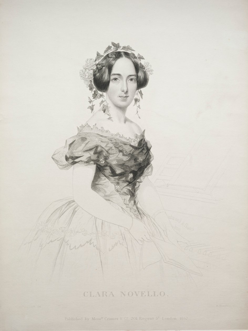 Klara Novello, 1852. autorstwa William Humphreys
