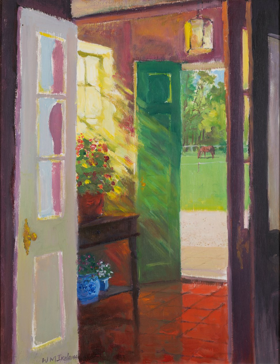 Paddock, 2001 (olej na pokładzie) autorstwa William Ireland