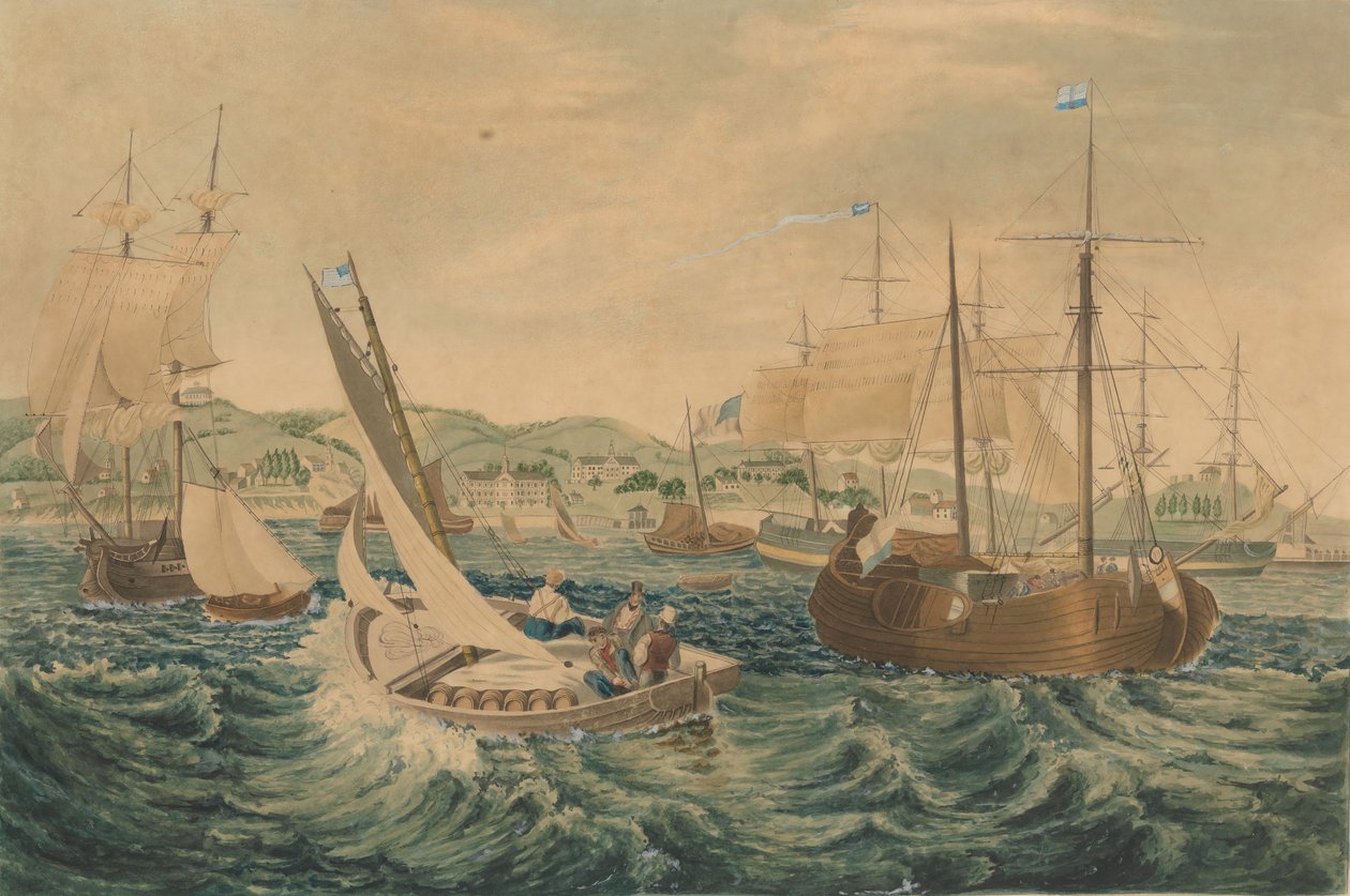 Kwarantanna, Staten Island, 1833. autorstwa William James Bennett
