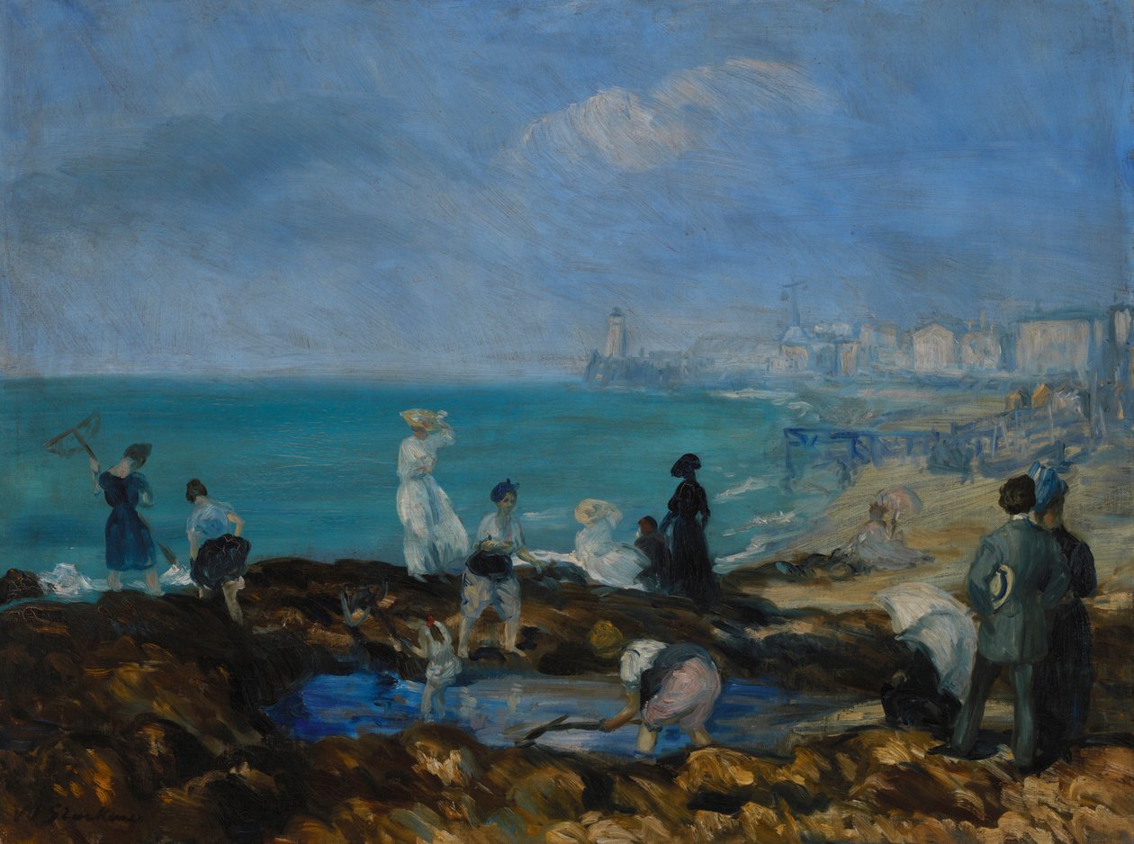 Plaża w Dieppe autorstwa William James Glackens