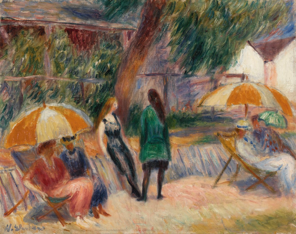 Plaża z figurami, Bellport autorstwa William James Glackens
