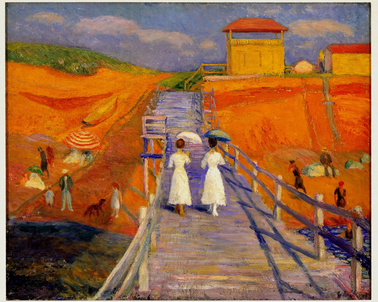 Cape Cod Pier, 1908 autorstwa William James Glackens