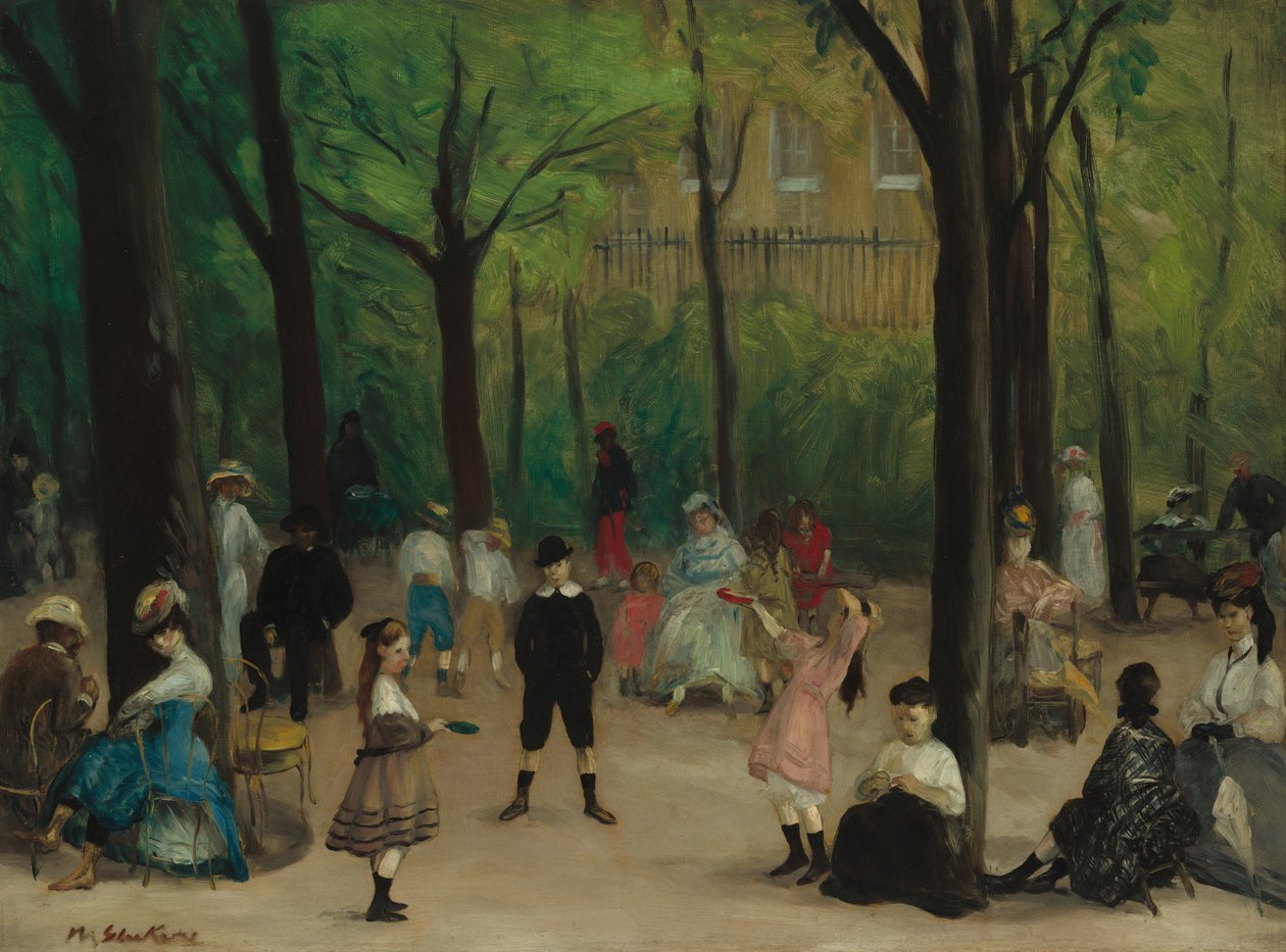 Ogrody Luksemburskie, 1906. autorstwa William James Glackens