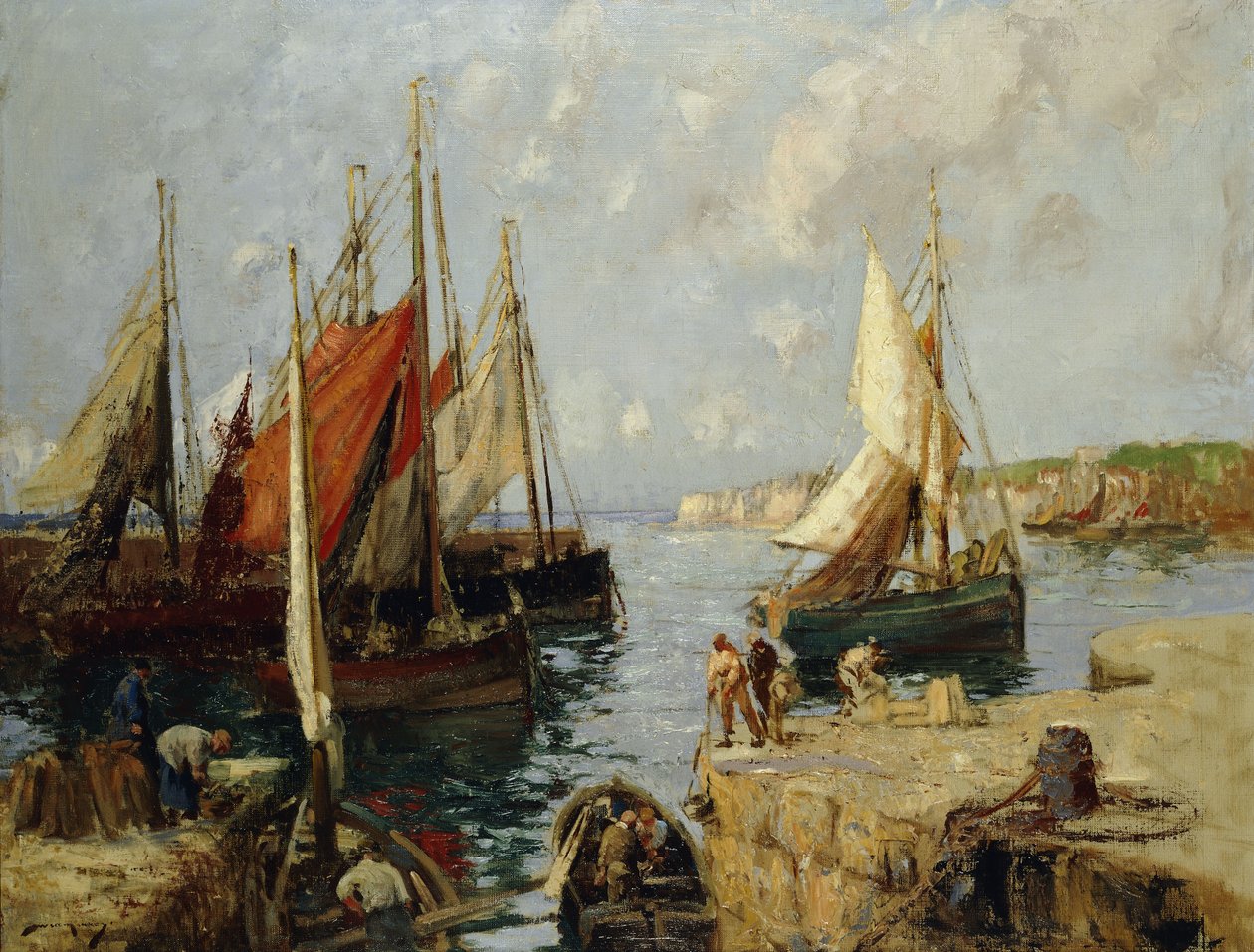 Łodzie z małży, Honfleur autorstwa William Lee Hankey
