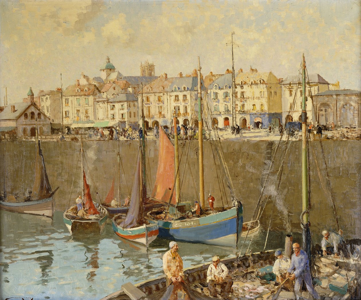Quai, Dieppe autorstwa William Lee Hankey