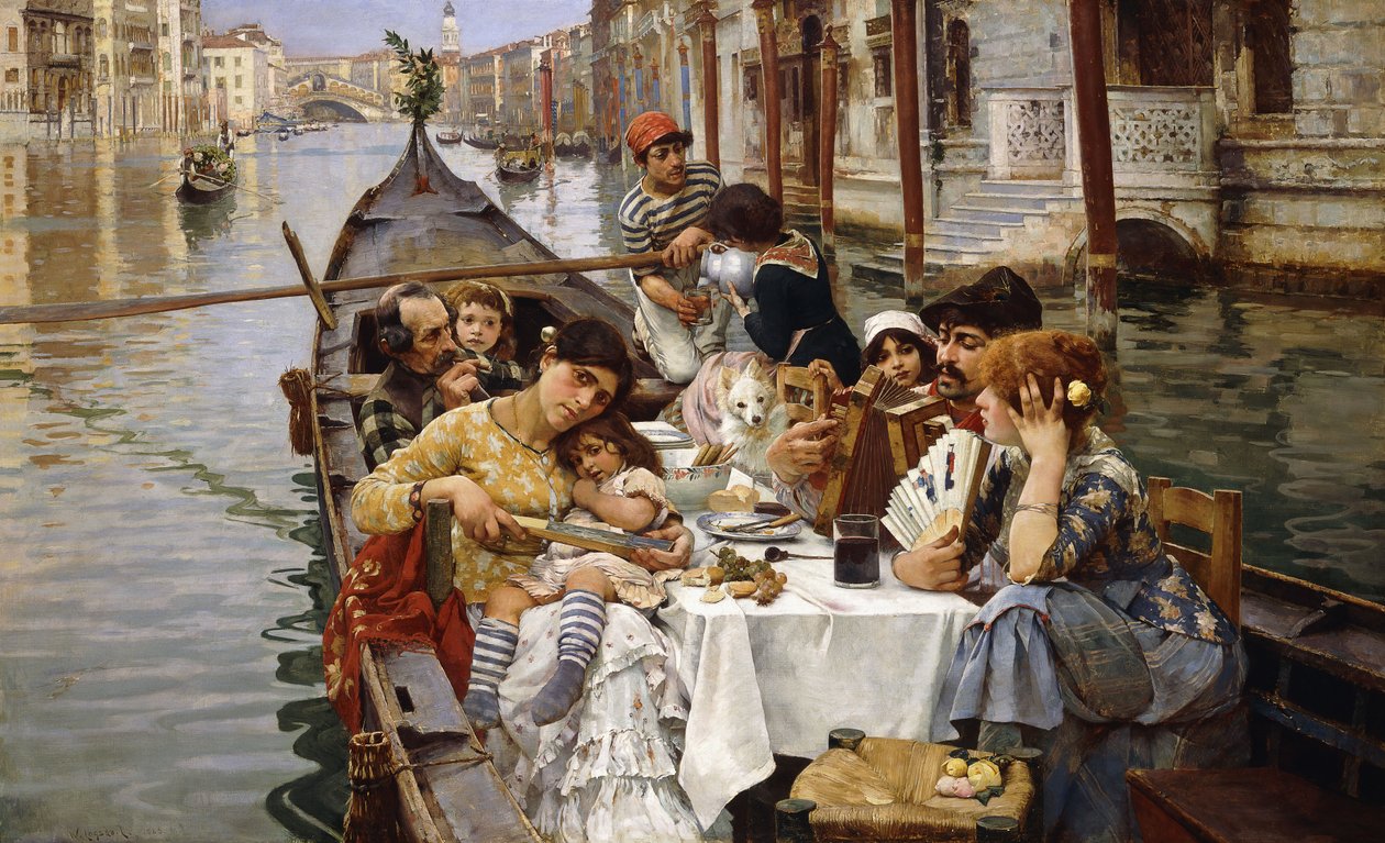 Weneckie al Fresco, 1885 autorstwa William Logsdail