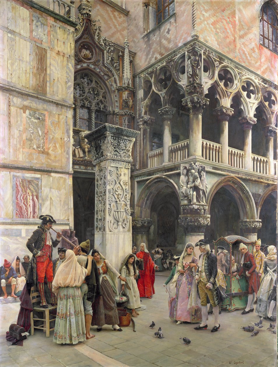 Na Piazzetta, XVIII wiek, 1859-92 autorstwa William Logsdail