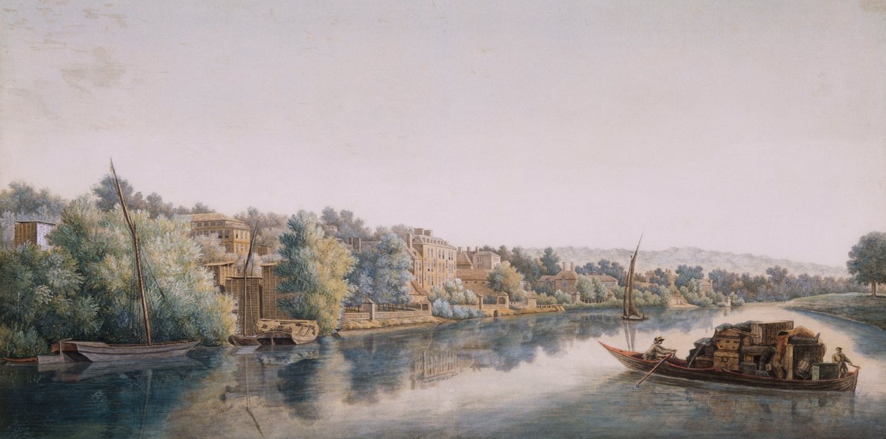 Tamiza w Richmond, 1770-1780 autorstwa William Marlow