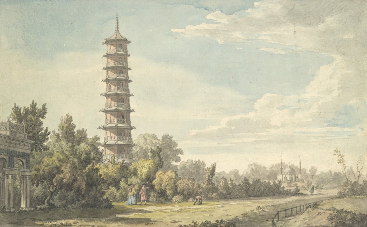 Widok na Wilderness w Kew, 1763. autorstwa William Marlow