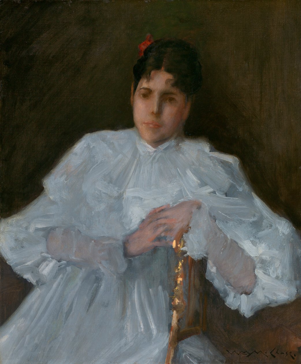 Dziewczyna w bieli, ca. 1890. autorstwa William Merritt Chase