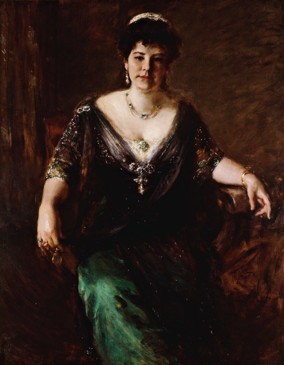 Portret pani, ok. 1910 autorstwa William Merritt Chase