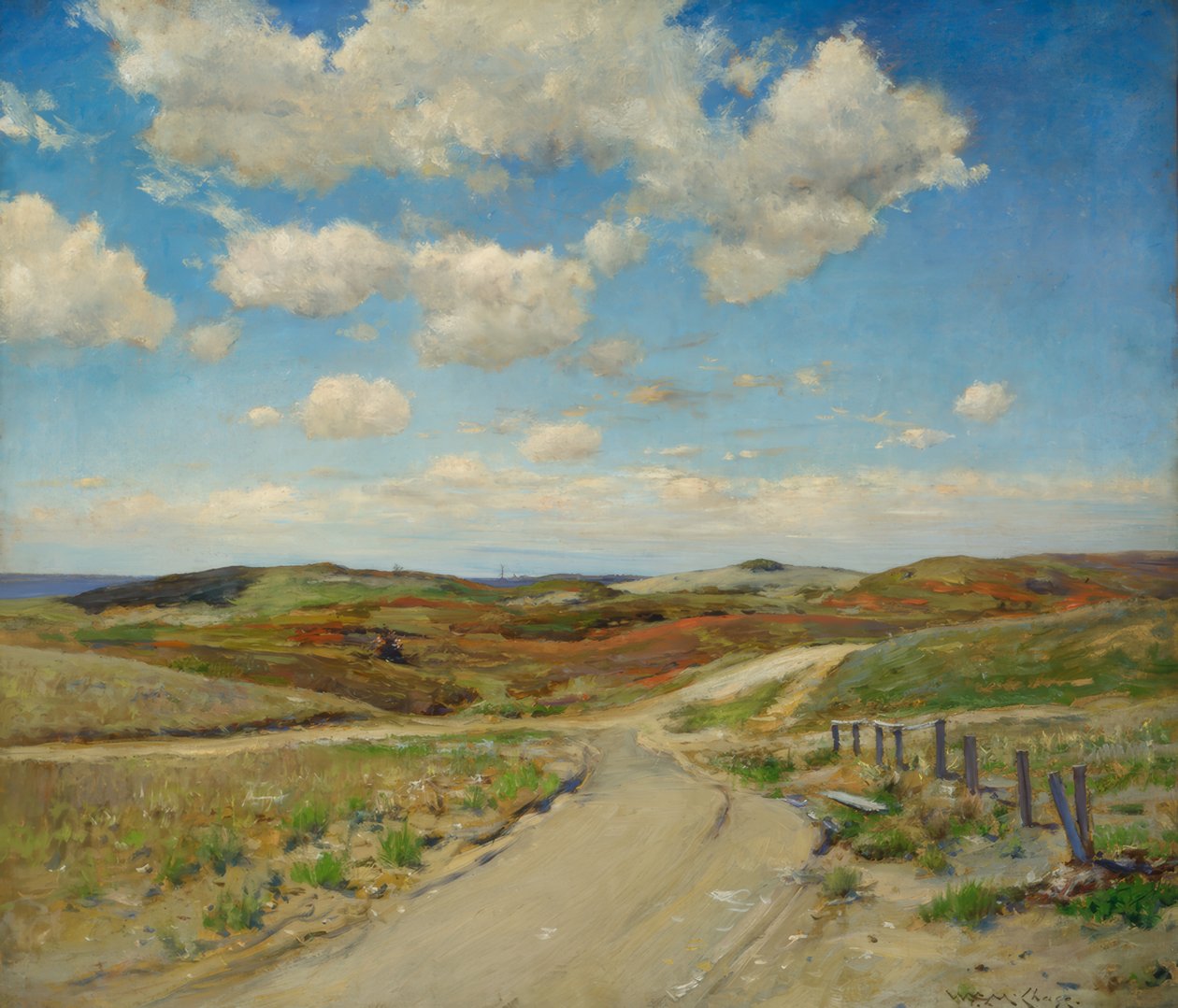 Wzgórza Shinnecocka autorstwa William Merritt Chase