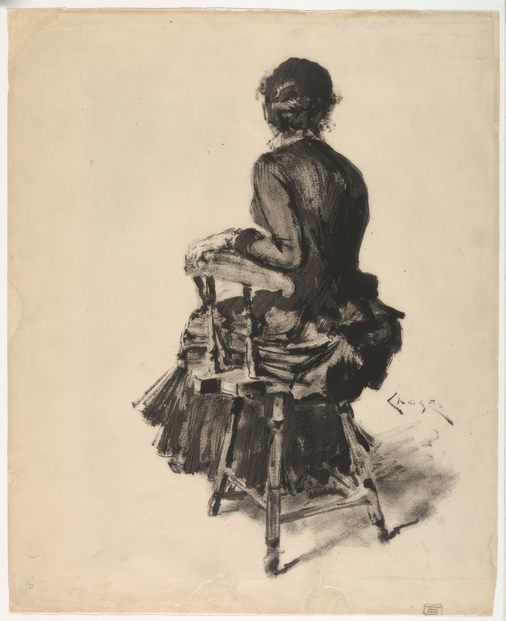 Kobieta siedząca autorstwa William Merritt Chase