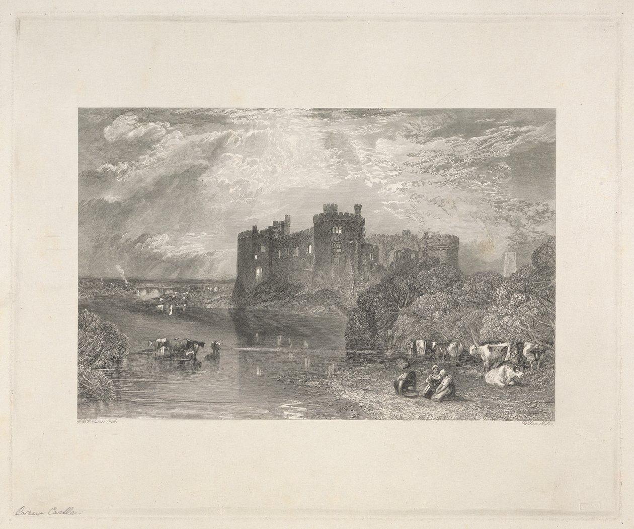 Zamek Carew, Pembroke autorstwa William Miller