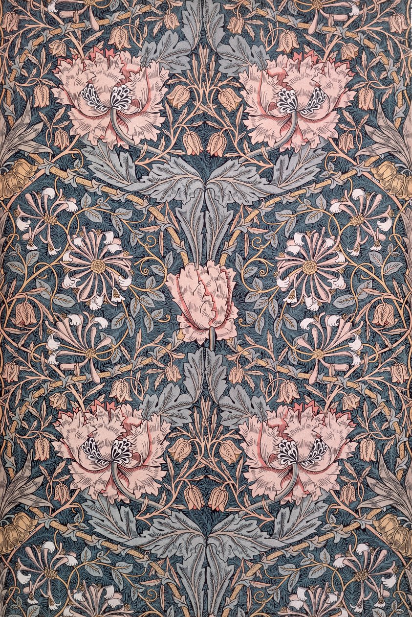 „Kaprys”, 1876 (bawełna drukowana) autorstwa William Morris