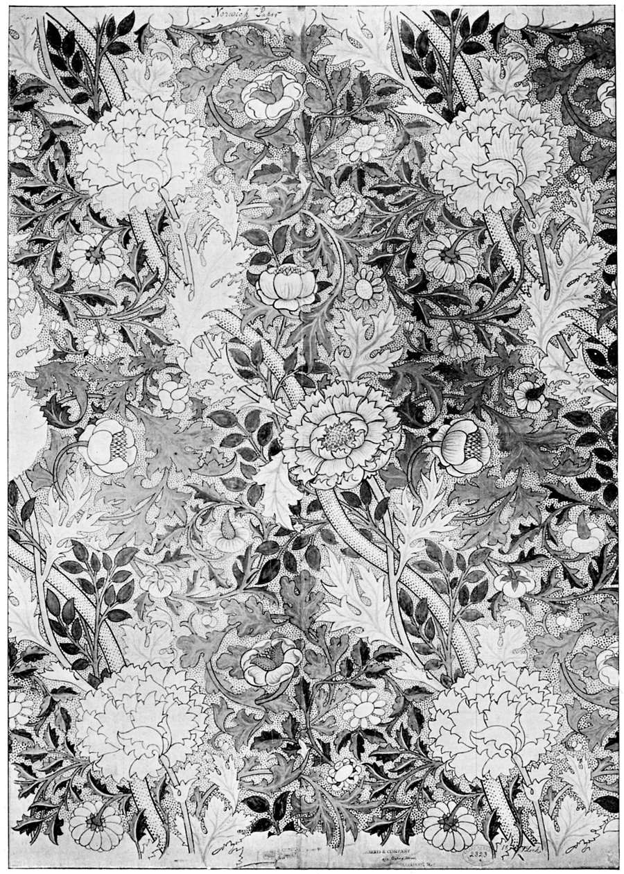 Tapeta z wzorem Norwich, 1889 1934. autorstwa William Morris