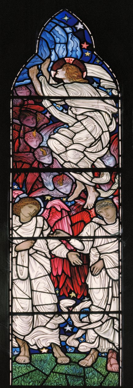 Wniebowstąpienie, 1881 (witraż) autorstwa William Morris